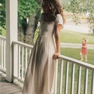 Christy Dawn Scarlet Dress Eggshell xs